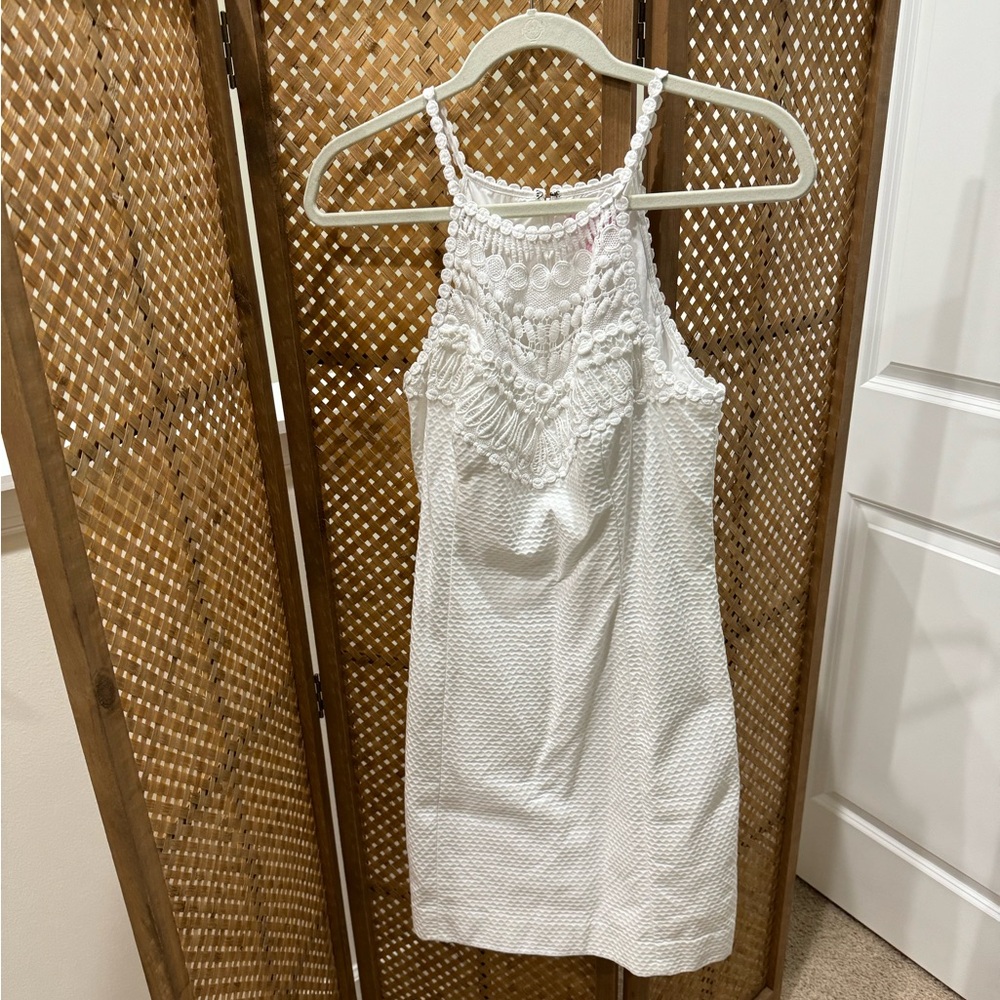 Lilly Pulitzer white halter dress